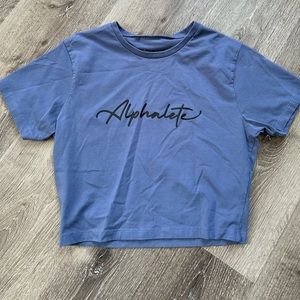 Alphalete crop top tee shirt